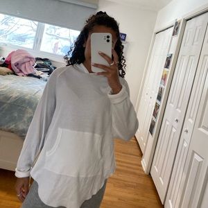 TNA thermal waffle sweater 🤍